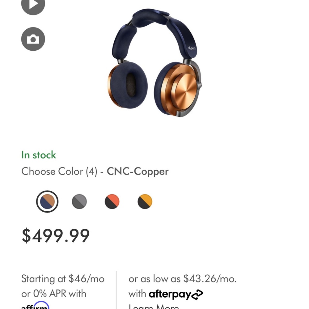 New Dyson on track noice canceling  headphones